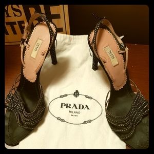 PRADA cute strappy sandals 7.5